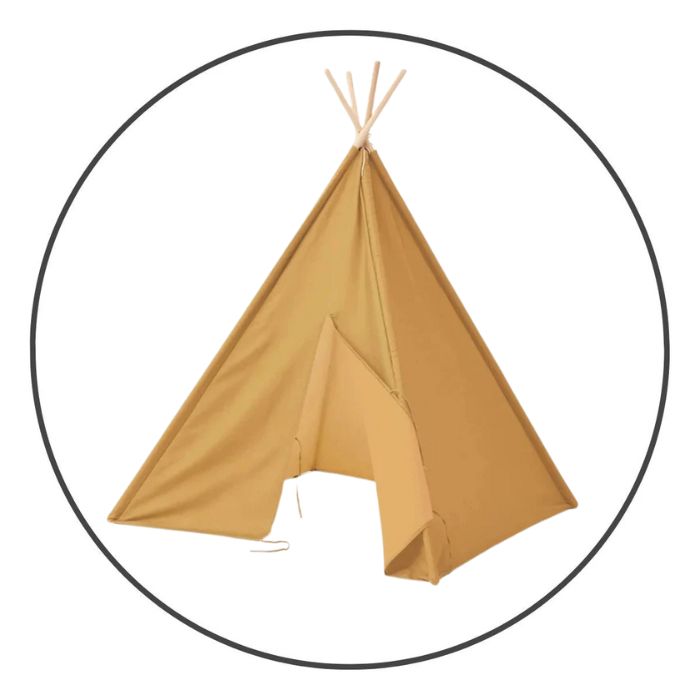 tente tipi en bois pour enfants