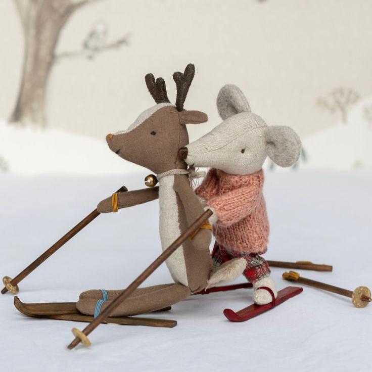 Winter Mouse With Ski Set, Big Sister