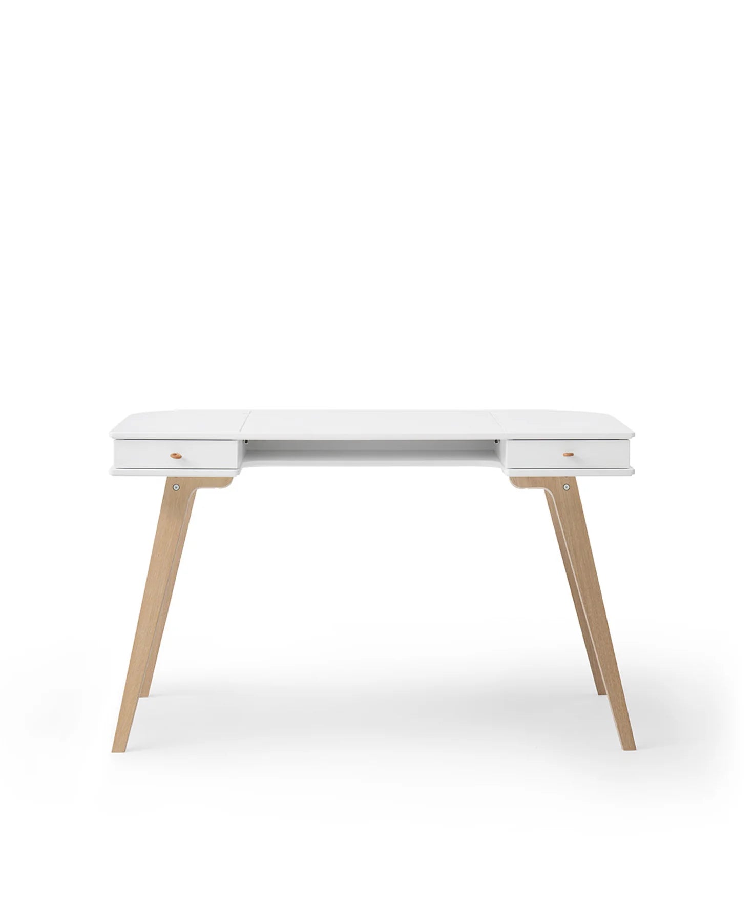 Bureau Wood 72,6 cm, Blanc/Chêne