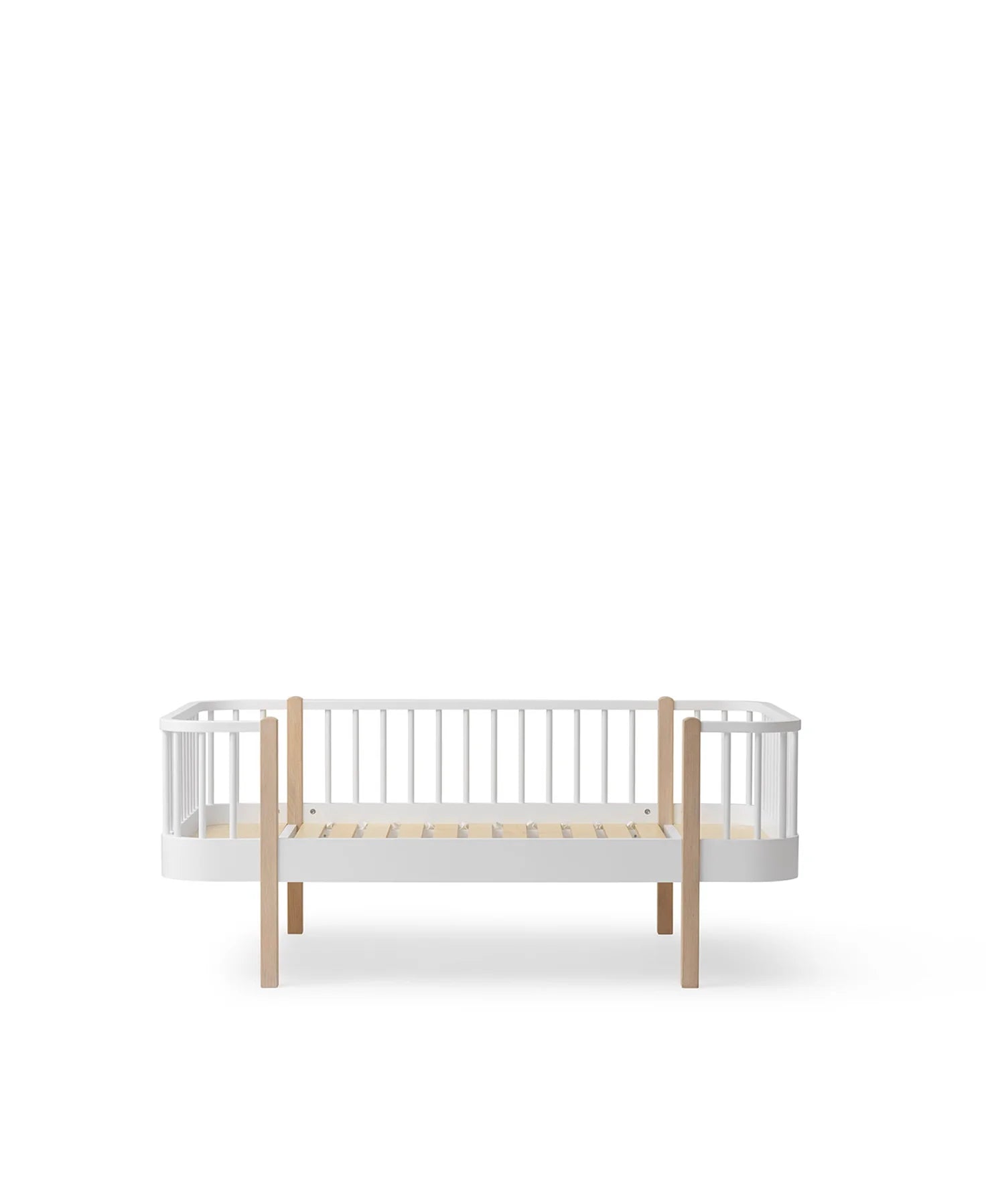 Lit Banquette Junior Wood Original, Blanc/Chêne