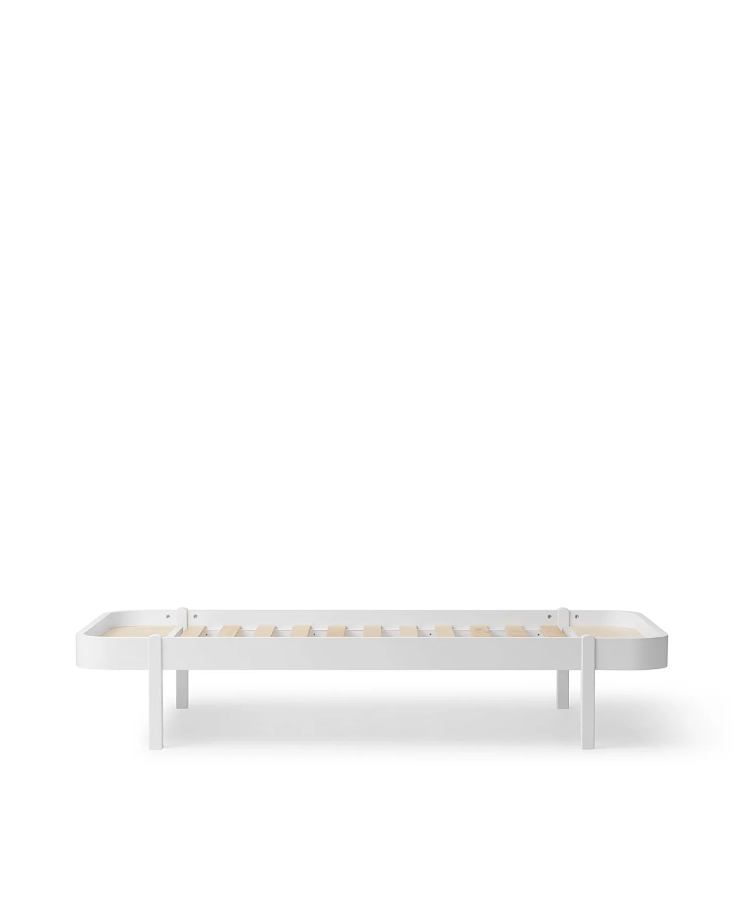 Lit 90 Cm Wood Lounger, Blanc