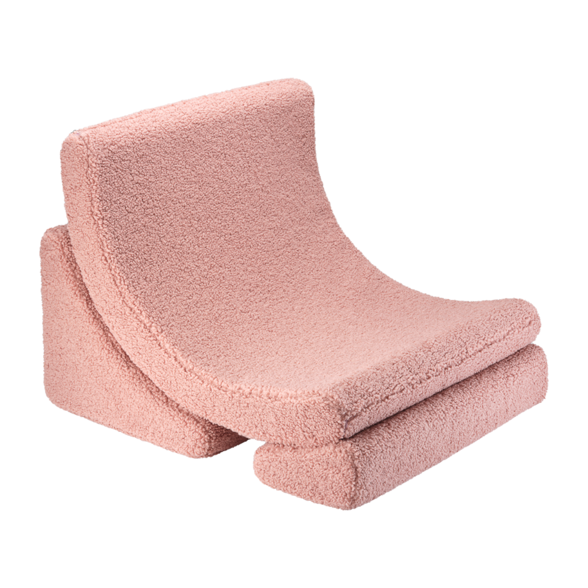 Fleece Moon Chair - Guava Pink