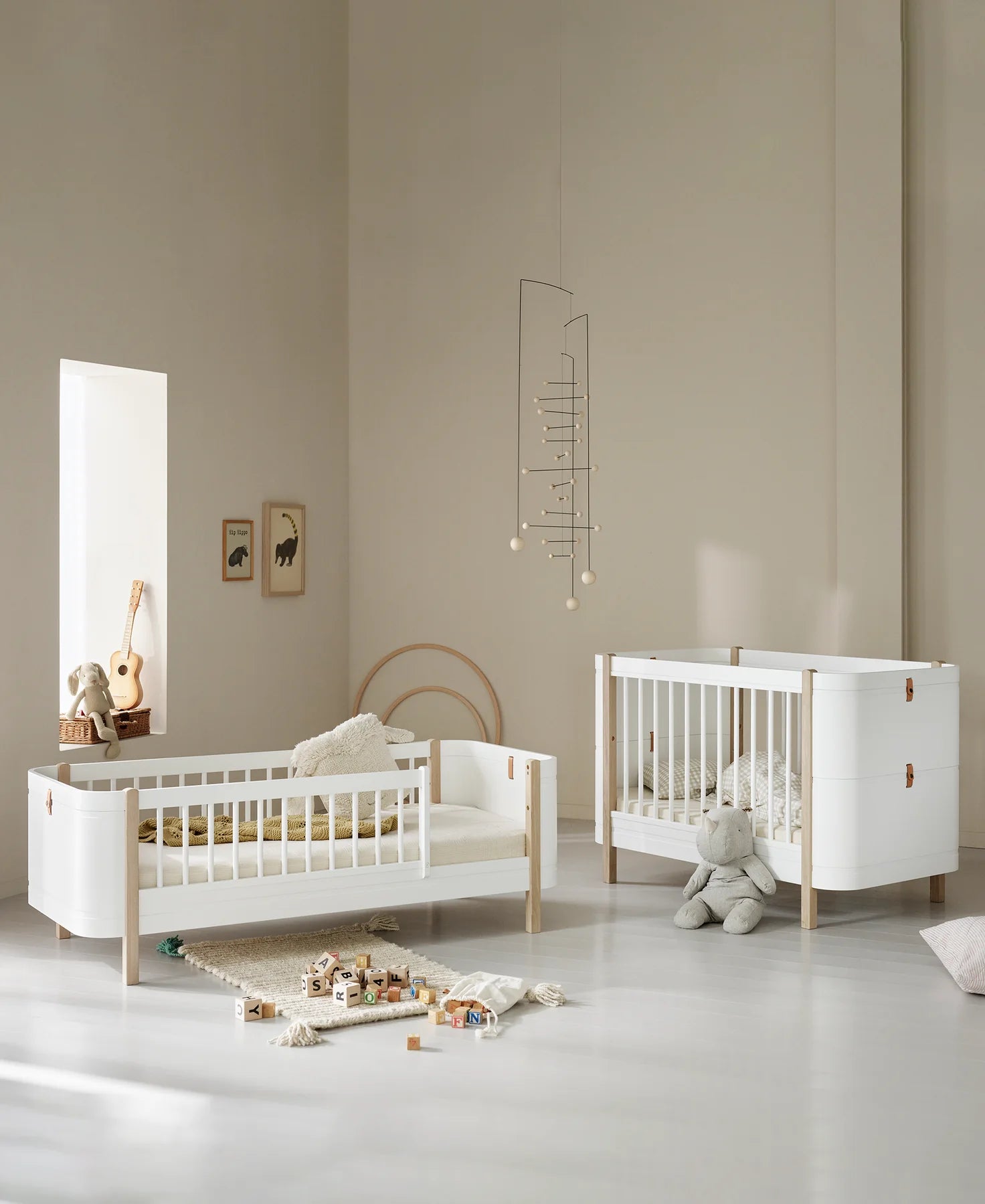 Wood Mini+ Family Kit (Complement to the Mini+ Extendable Baby Bed With Junior Kit Included)