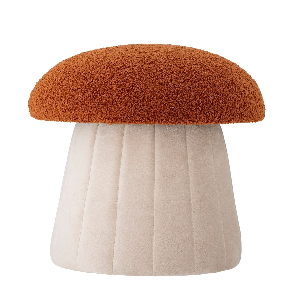 BLOOMINGVILLE MINI-Bertil Pouf, Rouge, Polyester-Les Petits