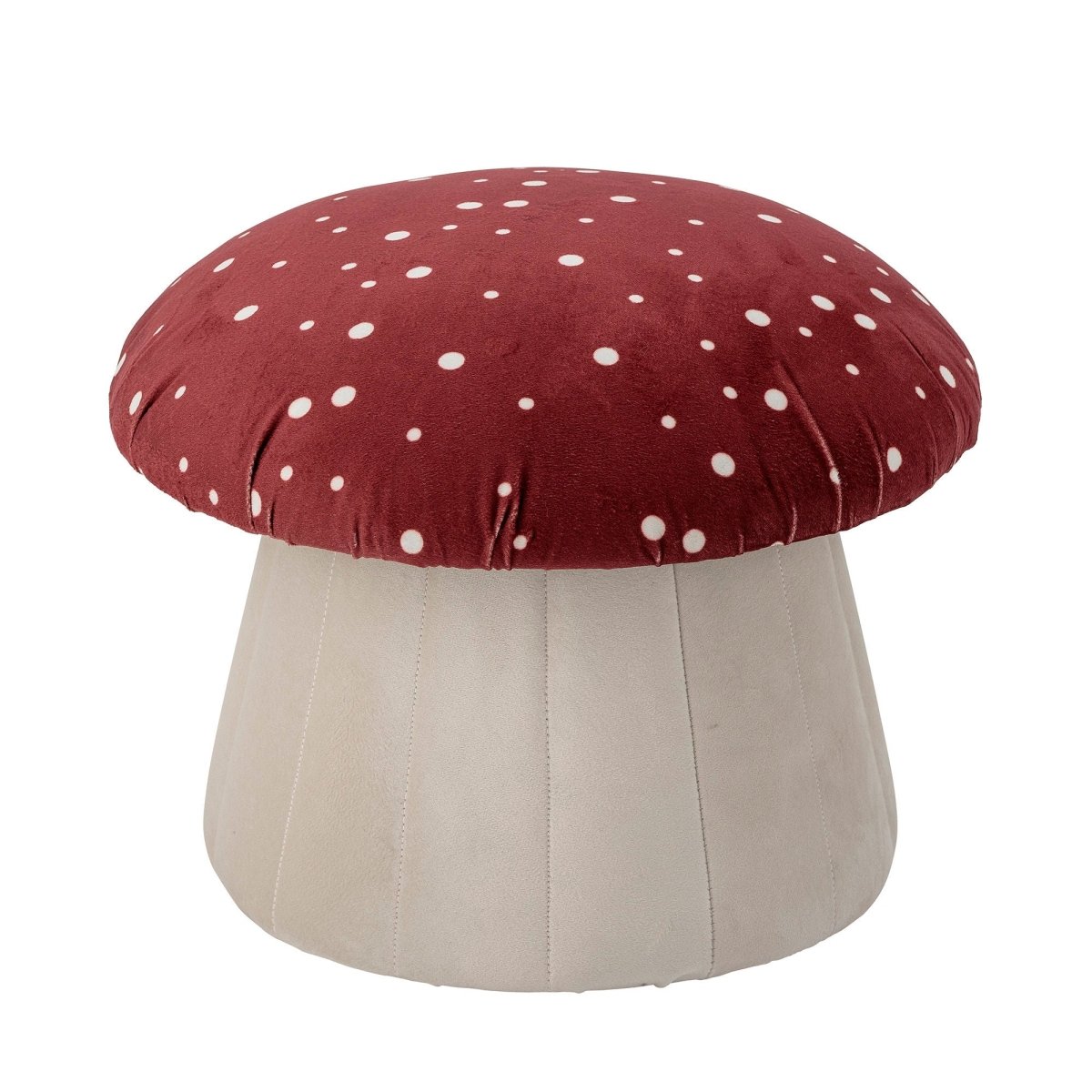 BLOOMINGVILLE MINI-Lue Pouf, Rouge, Polyester-Les Petits