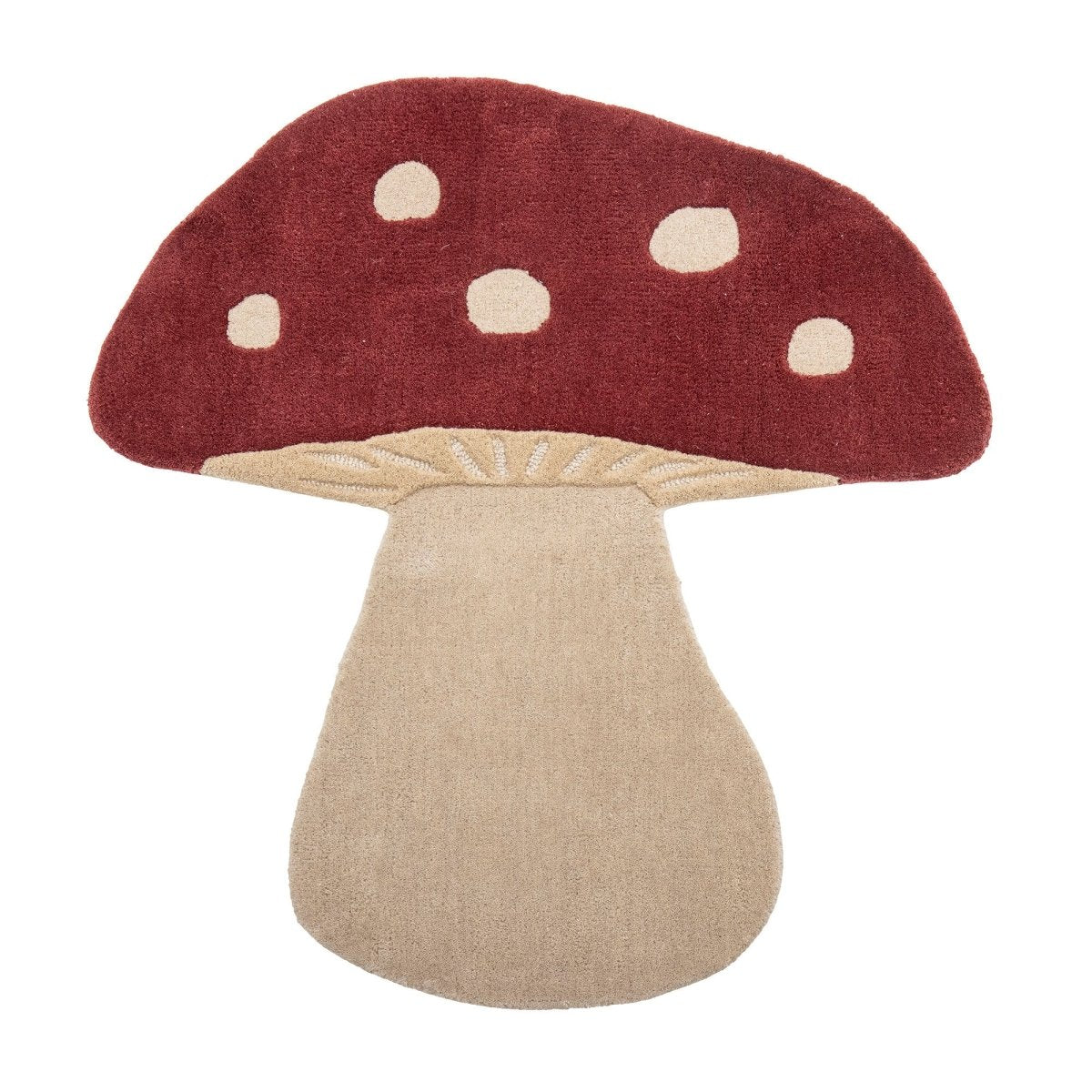 BLOOMINGVILLE MINI-Mushroom Tapis, Rouge, Laine-Les Petits