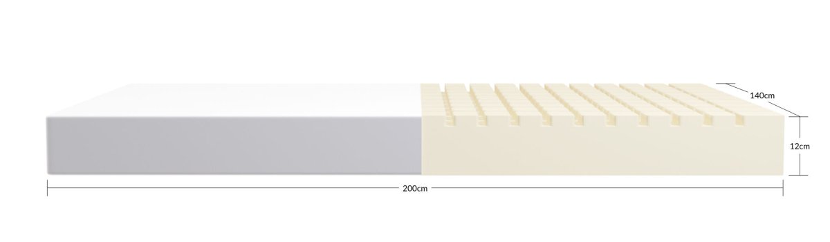 FLEXA - Matelas Mousse Avec Housse en Coton 200x140 cm - Les Petits