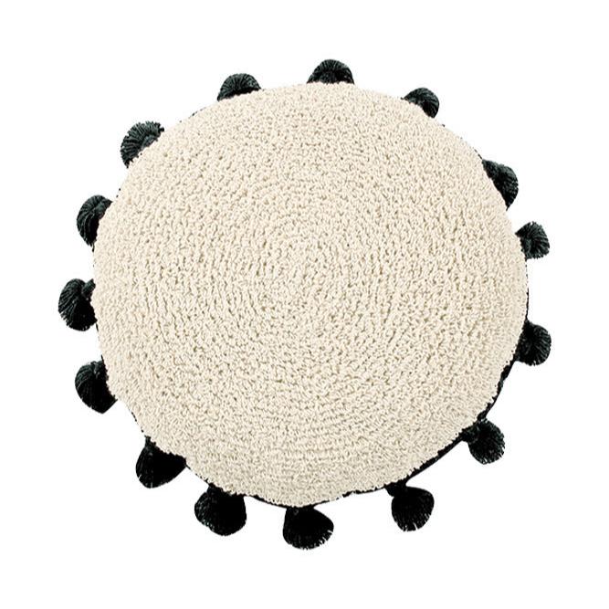 LORENA CANALS - Coussin de Sol Cercle Noir - Les Petits