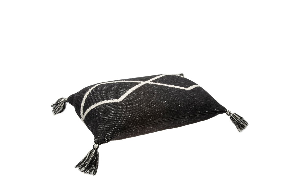 LORENA CANALS - Coussin En Tricot Oasis Noir - Les Petits