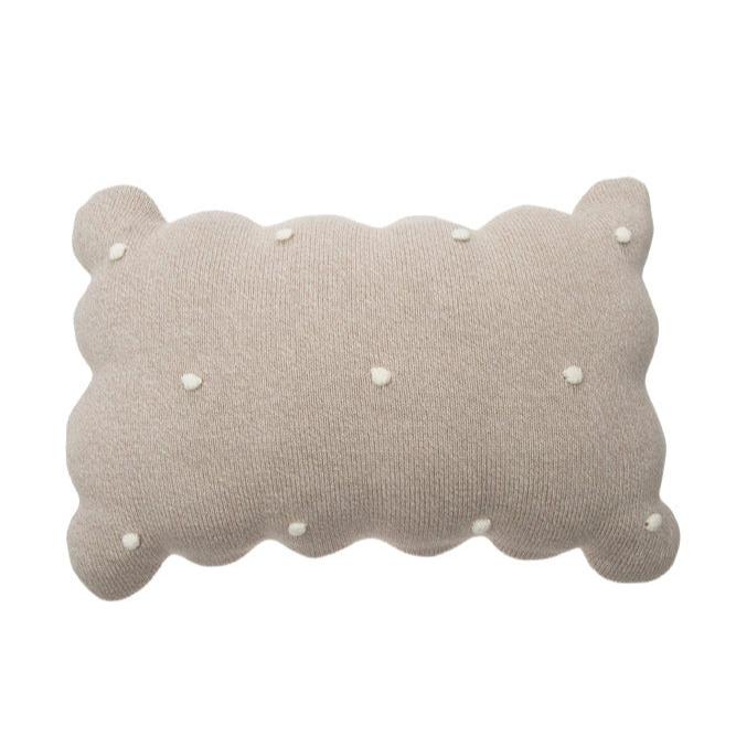 LORENA CANALS - Coussin Tricoté Biscuit Dune Blanc - Les Petits