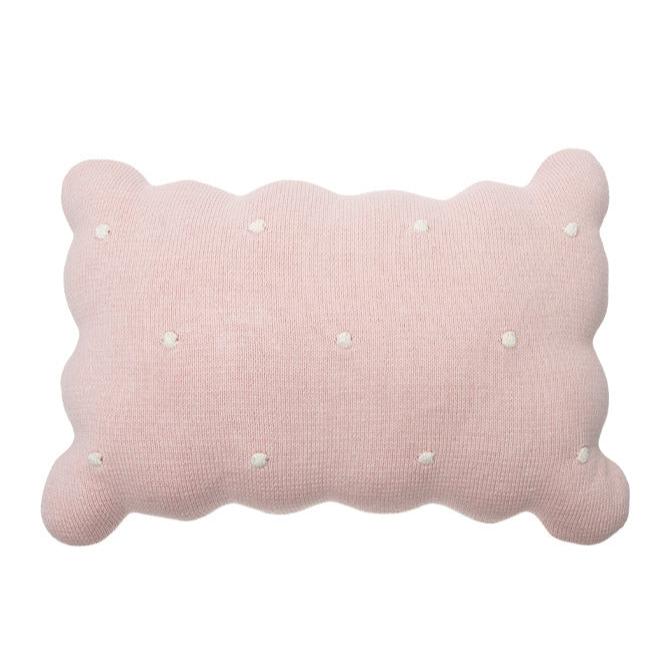 LORENA CANALS - Coussin Tricoté Biscuit Rose - Les Petits