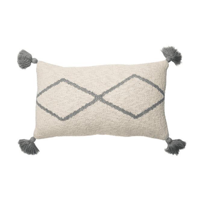 LORENA CANALS - Coussin Tricoté Little Oasis Nat - Gris - Les Petits