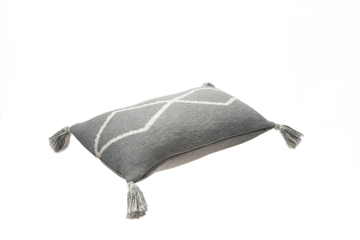 LORENA CANALS - Coussin Tricoté Oasis Gris - Les Petits