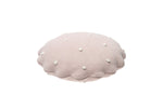 LORENA CANALS - Coussin Tricoté Rond Biscuit Rose Perle - Les Petits