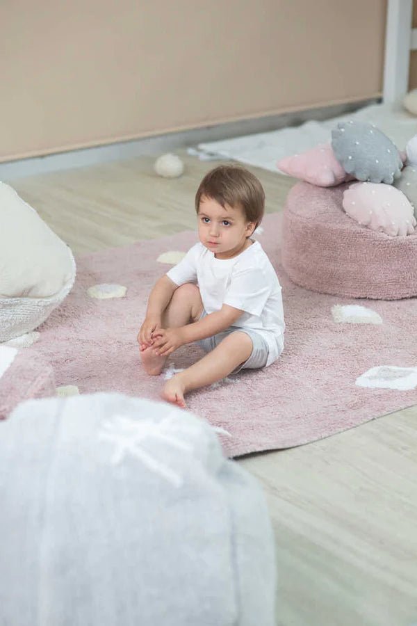 LORENA CANALS - Couverture Bébé Tricot Biscuit Dune Blanc - Les Petits