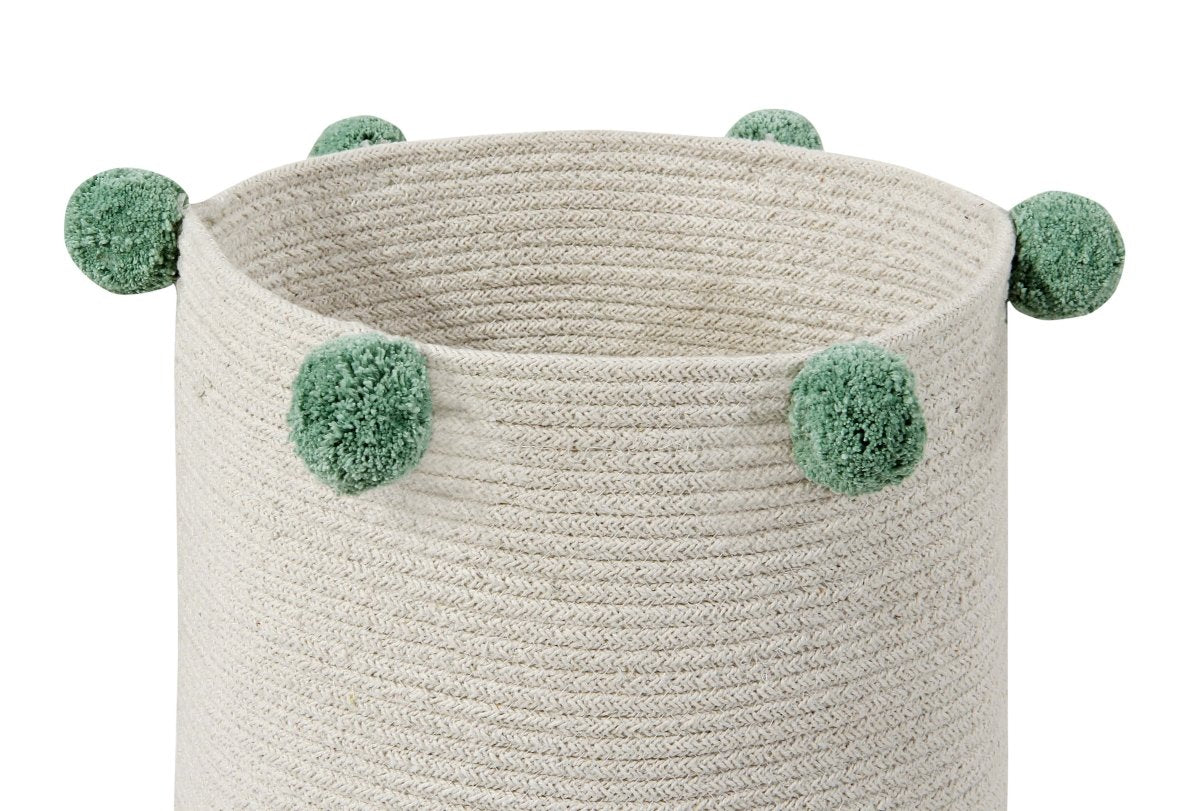 LORENA CANALS - Panier de Rangement Bubbly Naturel - Vert - Les Petits