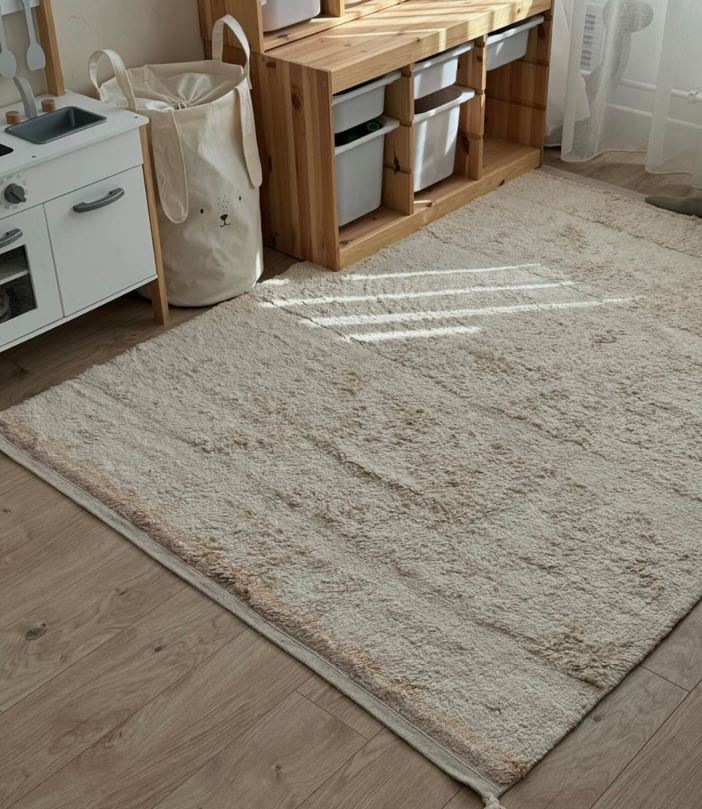 LORENA CANALS - Tapis Lavable Bloom Naturel 90 X 130 cm - Les Petits