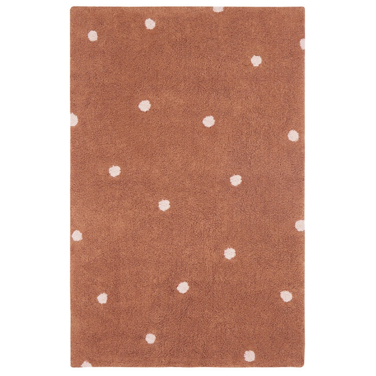 LORENA CANALS - Tapis Lavable Mini Dot Chestnut - Les Petits