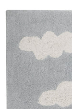 LORENA CANALS - Tapis Lavable Nuages Gris 120 X 160 Cm - Les Petits