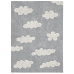 LORENA CANALS - Tapis Lavable Nuages Gris 120 X 160 Cm - Les Petits