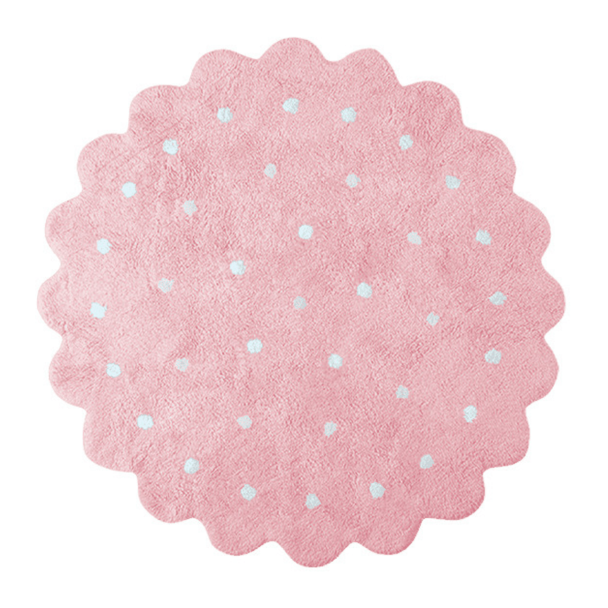 LORENA CANALS - Tapis Lavable Petit Biscuit Rose 140 x 140 Cm - Les Petits