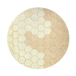 LORENA CANALS - Tapis Lavable Rond Nid D'abeille Doré - Les Petits