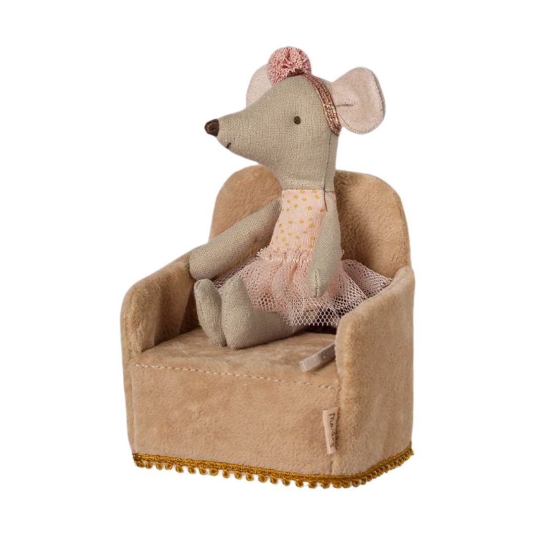 MAILEG - Chaise Pliante Souris Poudre - Les Petits