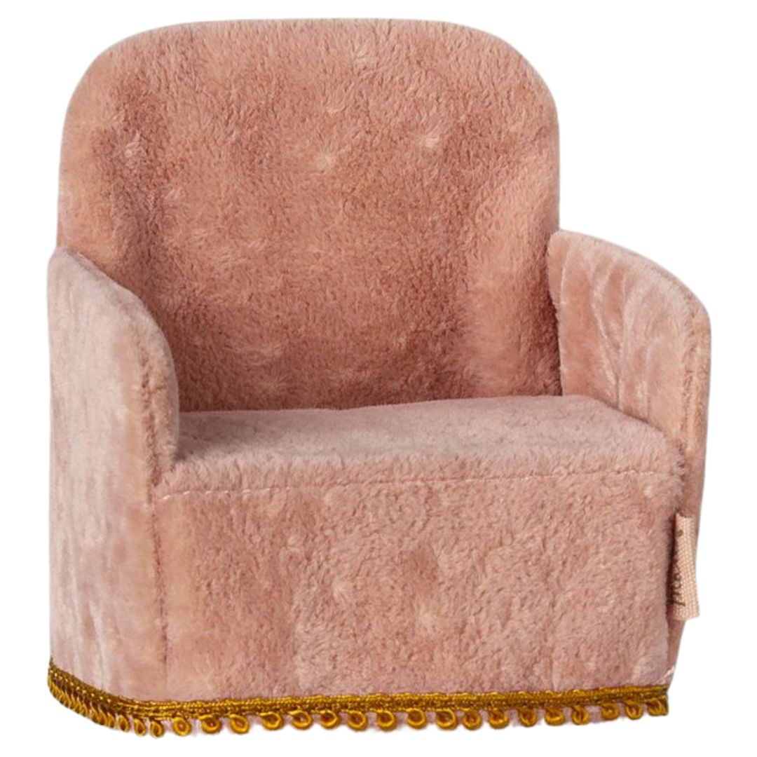 MAILEG - Chaise Pliante Souris Rose - Les Petits