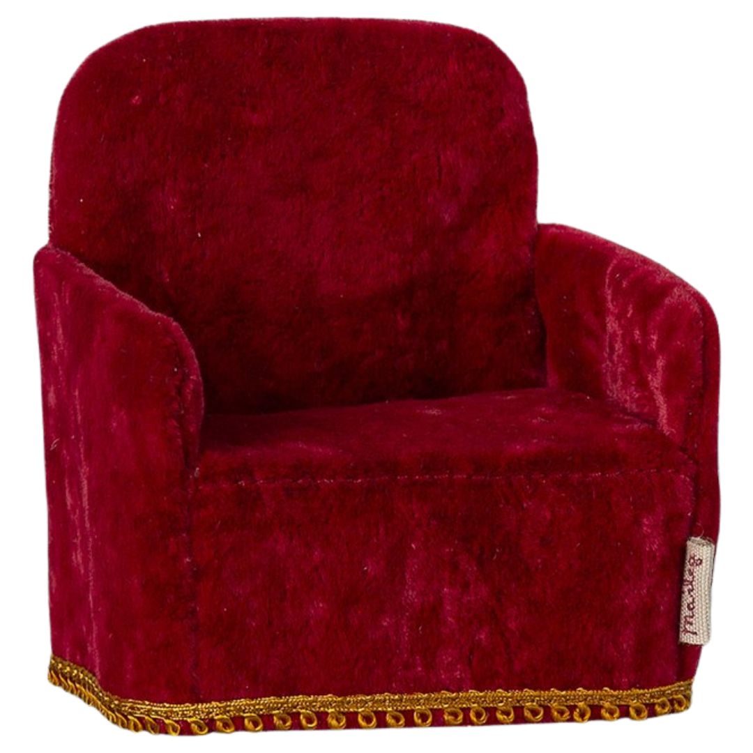 MAILEG - Chaise Pliante Souris Rouge - Les Petits