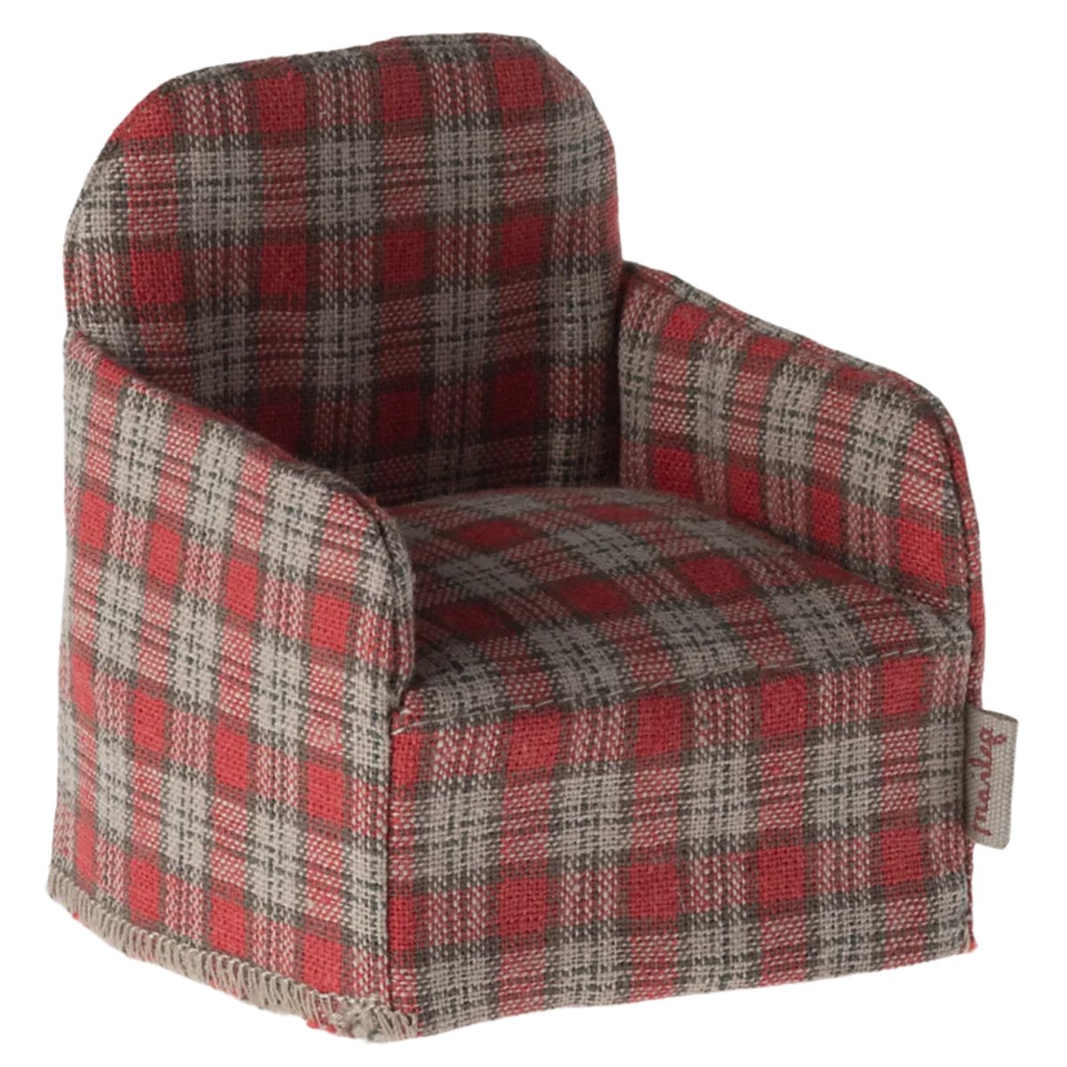 MAILEG - Chaise Souris - Damier Rouge - Les Petits