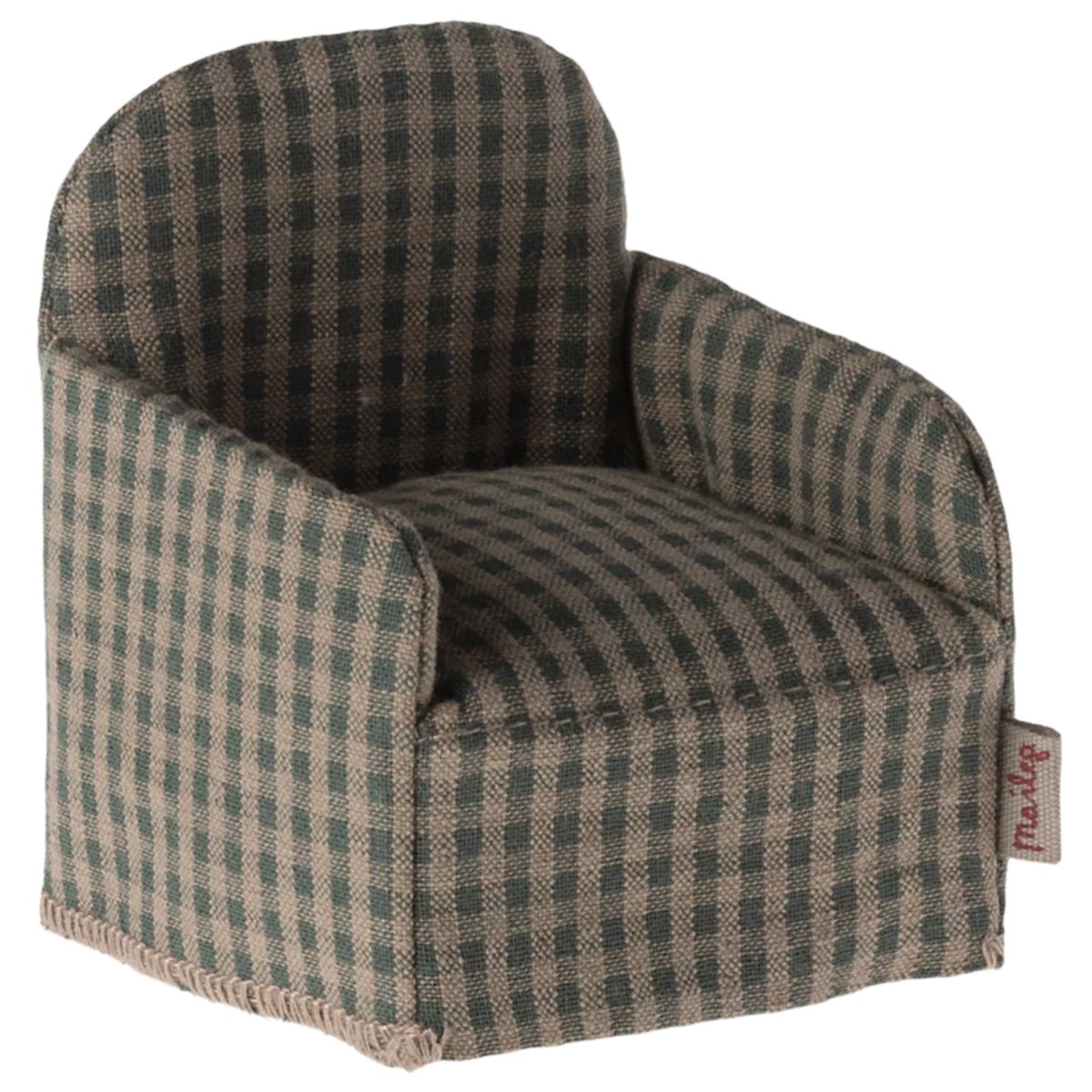 MAILEG - Chaise Souris - Damier Vert - Les Petits