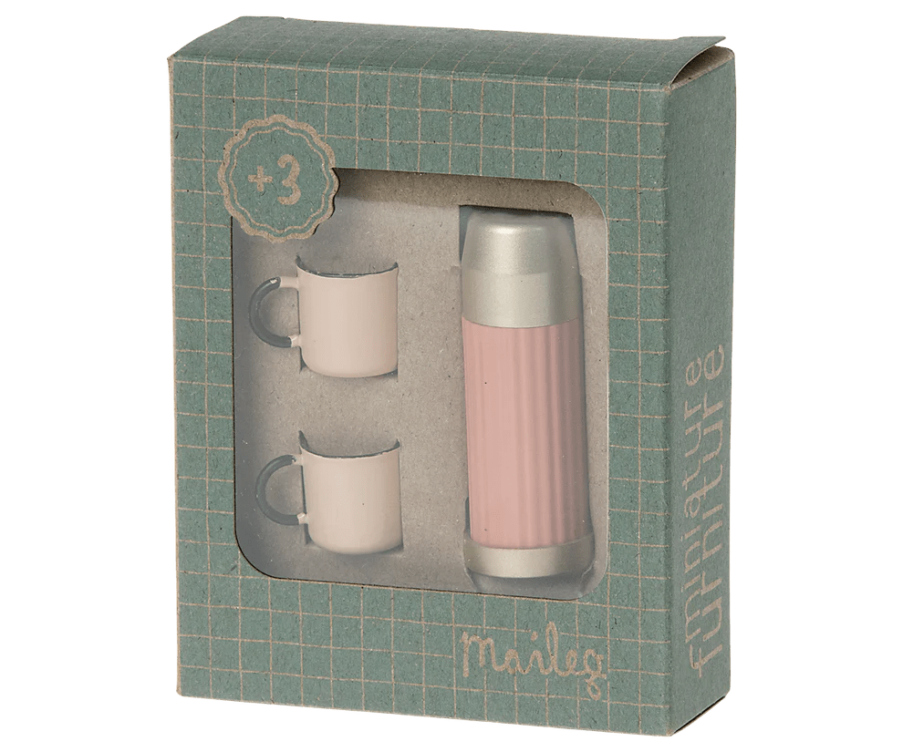 MAILEG - Thermos Et Tasses Pour Souris Maileg - Corail - Les Petits