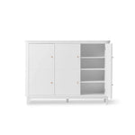 OLIVER FURNITURE - Armoire Multi - Rangement 3 Portes Wood, Blanc - Les Petits