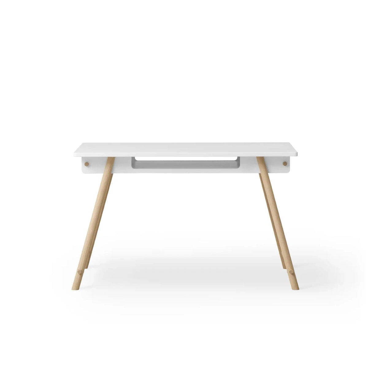 OLIVER FURNITURE - Bureau Junior Camp, Ajustable En Hauteur, Blanc/Chêne - Les Petits