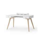 OLIVER FURNITURE - Bureau Wood 66 cm, Blanc/Chêne - Les Petits