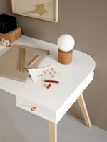 OLIVER FURNITURE - Bureau Wood 66 cm, Blanc/Chêne - Les Petits