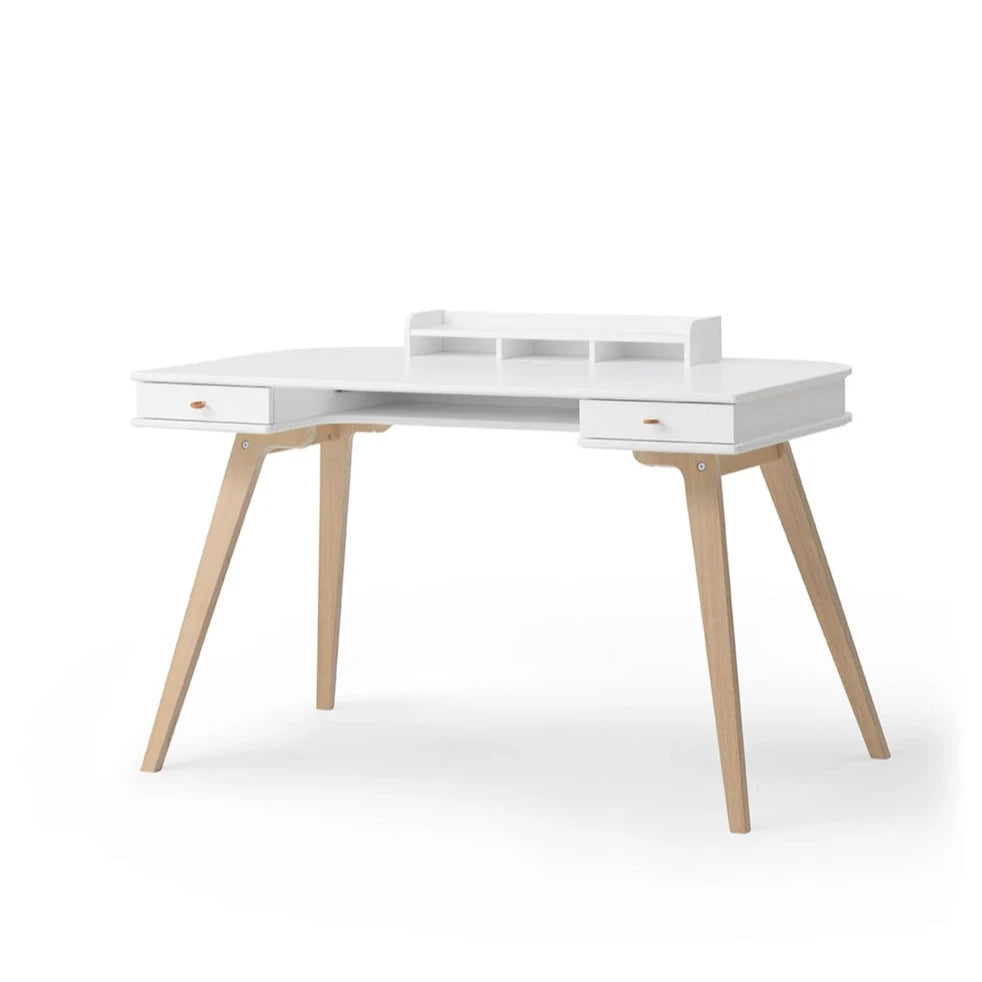 OLIVER FURNITURE - Bureau Wood 72,6 cm, Blanc/Chêne - Les Petits