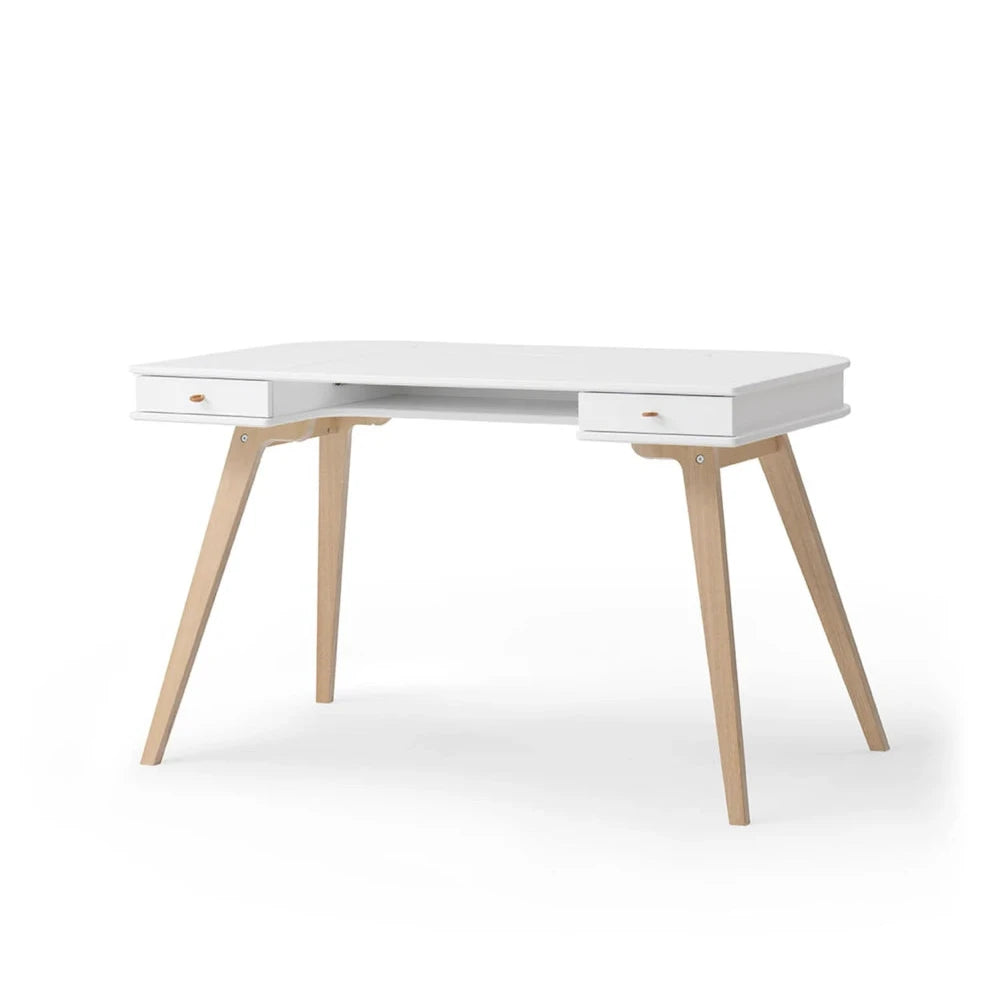 OLIVER FURNITURE - Bureau Wood 72,6 cm, Blanc/Chêne - Les Petits