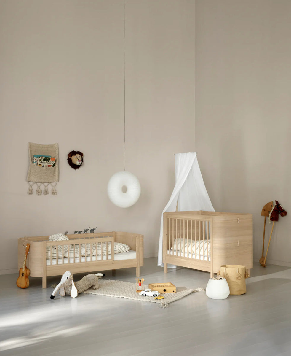 OLIVER FURNITURE - Kit Famille Wood Mini+, Chêne (Complément Au Lit Bébé Évolutif Mini+ Avec Kit Junior Inclus) - Les Petits