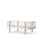 OLIVER FURNITURE - Lit Banquette Junior Wood Original, Blanc/Chêne - Les Petits