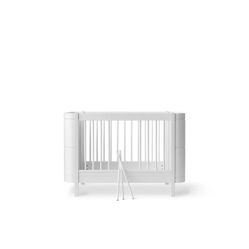 OLIVER FURNITURE - Lit Bébé Évolutif Wood Mini+, Blanc - Les Petits