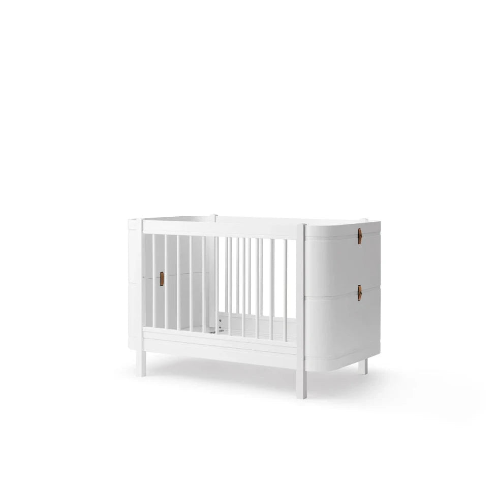 OLIVER FURNITURE - Lit Bébé Évolutif Wood Mini+, Blanc - Les Petits