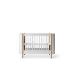 OLIVER FURNITURE - Lit Bébé Évolutif Wood Mini+, Blanc/Chêne - Les Petits