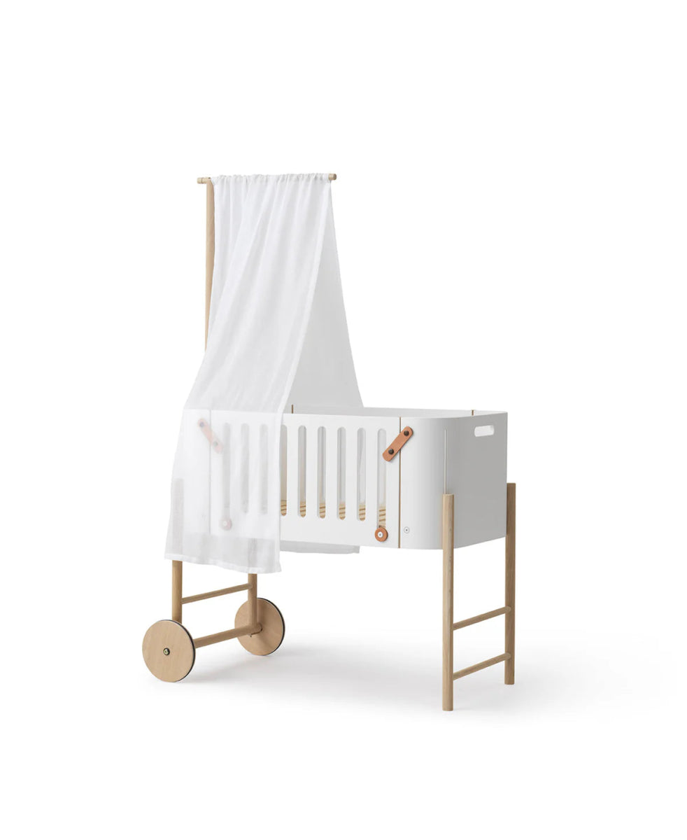 OLIVER FURNITURE - Lit Cododo Wood Avec Kit Conversion - Blanc/Chêne - Les Petits