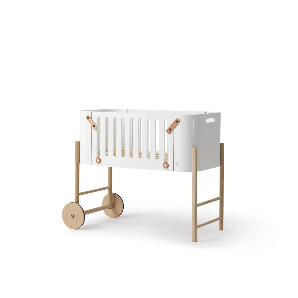 OLIVER FURNITURE - Lit Cododo Wood Avec Kit Conversion - Blanc/Chêne - Les Petits