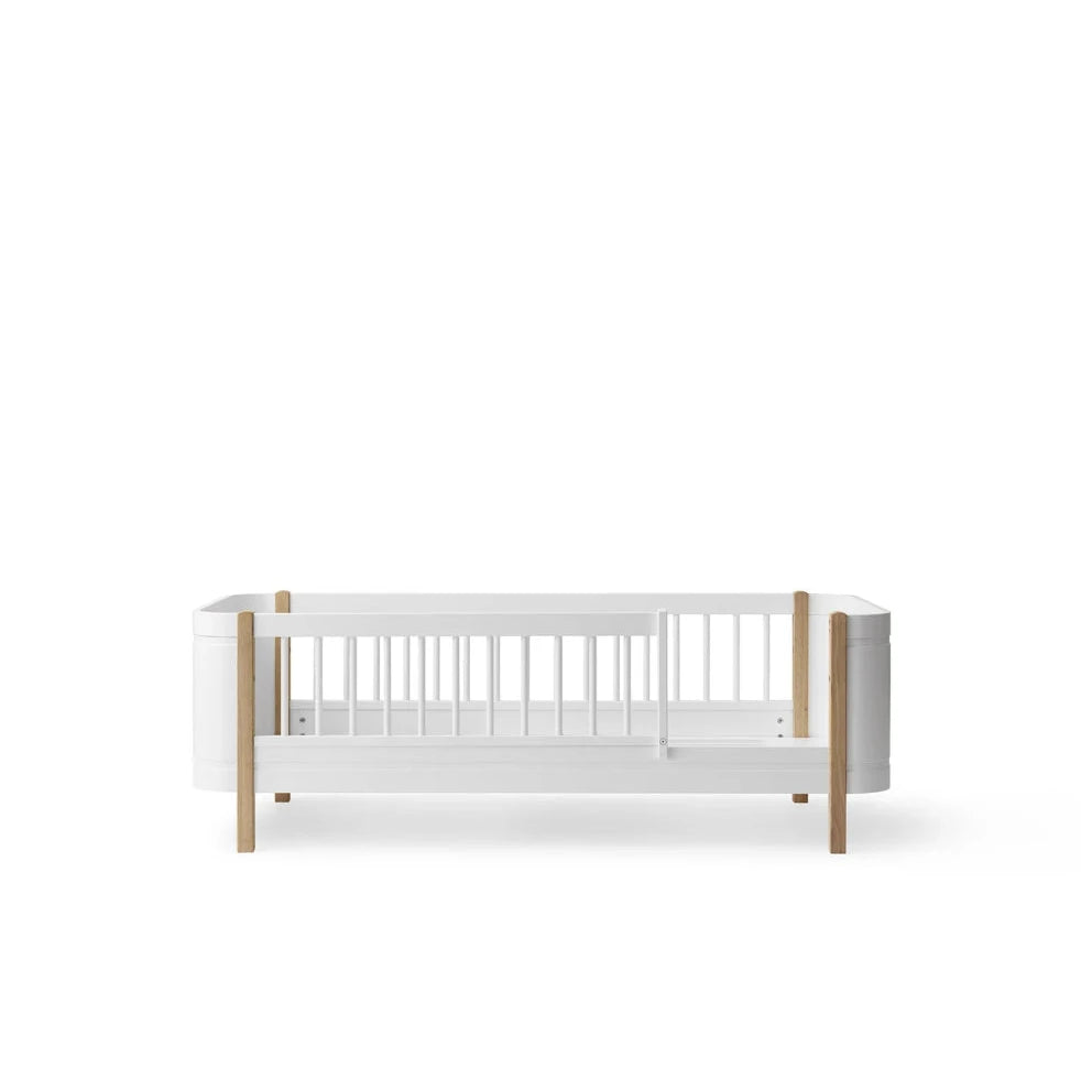 OLIVER FURNITURE - Lit Junior Wood Mini+, Blanc/Chêne - Les Petits