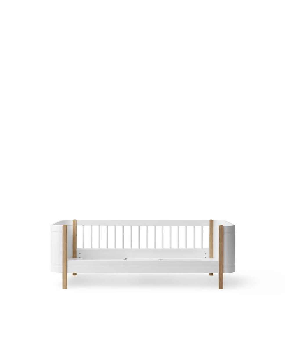 OLIVER FURNITURE - Lit Junior Wood Mini+, Blanc/Chêne - Les Petits