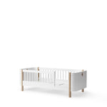 OLIVER FURNITURE - Lit Junior Wood Mini+, Blanc/Chêne - Les Petits