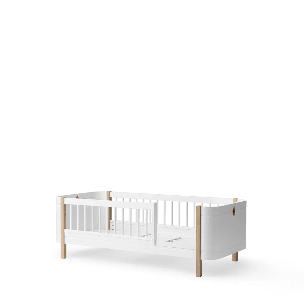 OLIVER FURNITURE - Lit Junior Wood Mini+, Blanc/Chêne - Les Petits