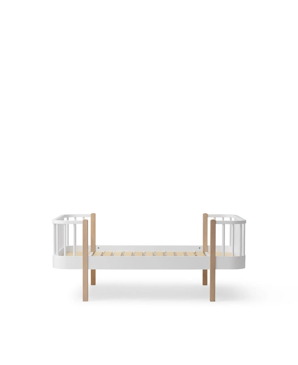 OLIVER FURNITURE - Lit Junior Wood Original, Blanc/Chêne - Les Petits